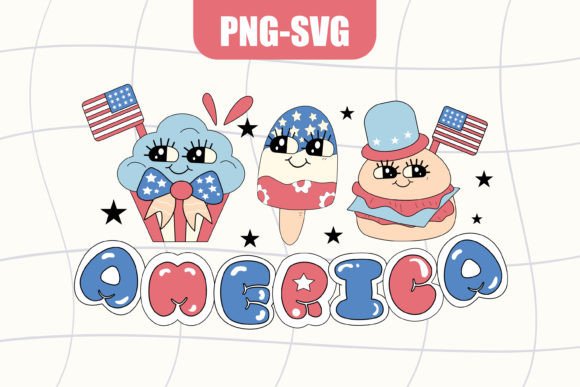 4th of July Clipart Png Svg Sublimation for Graphics and Crafts