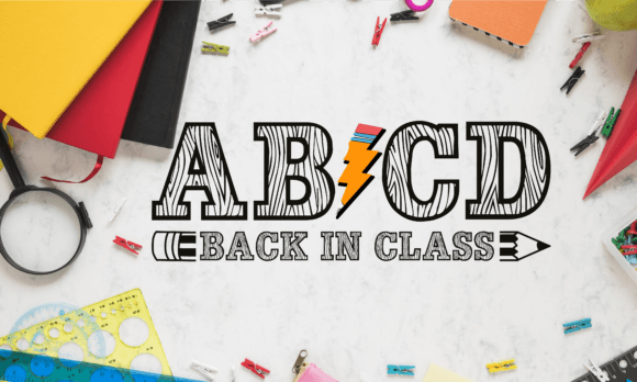 ABCD Back in Class Funny Class Teacher Graphics for T-Shirt Designs