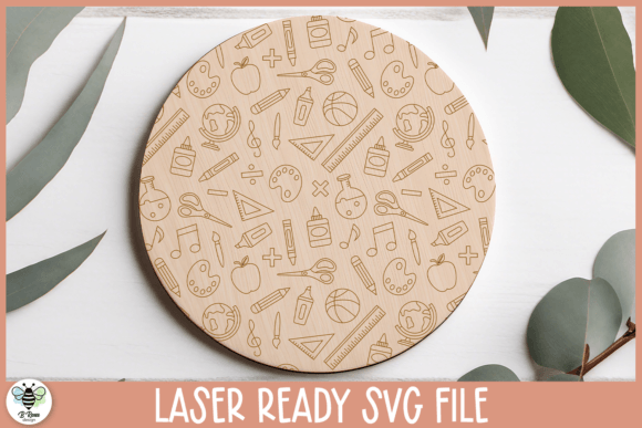 Back to School Laser Scoring Pattern for Signs and Laser Cutting