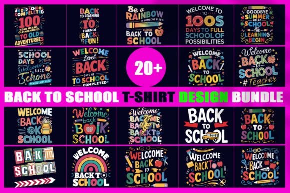 Back to School T-Shirt Design Bundle Vol 2: A Graphic Designer’s Take