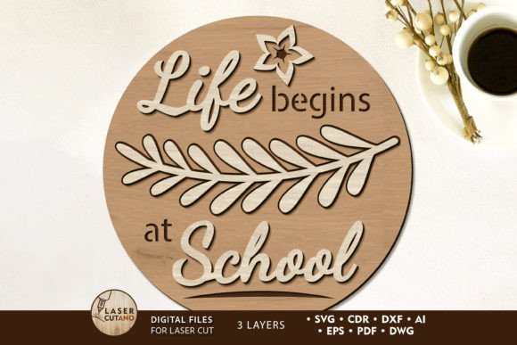 Back to School Wall Decor for Laser Cutting
