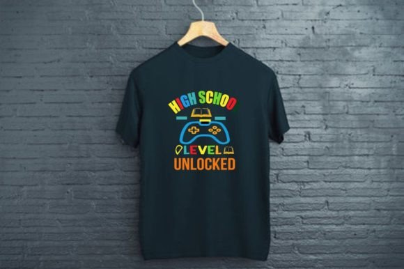 High School Level Unlocked T-Shirt Design