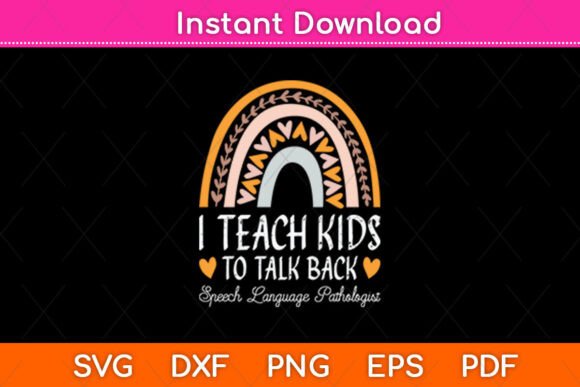 I Teach Kids to Talk Back Speech Graphics for Crafts