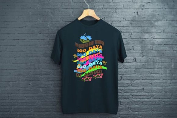 WE GROOVED RIGHT THROUGH 100 DAYS Graphics for T-Shirt Designs
